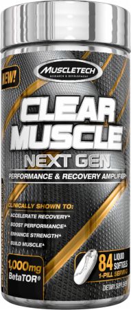 CLEAR MUSCLE Next Gen 84 liquid softgels - MuscleTech